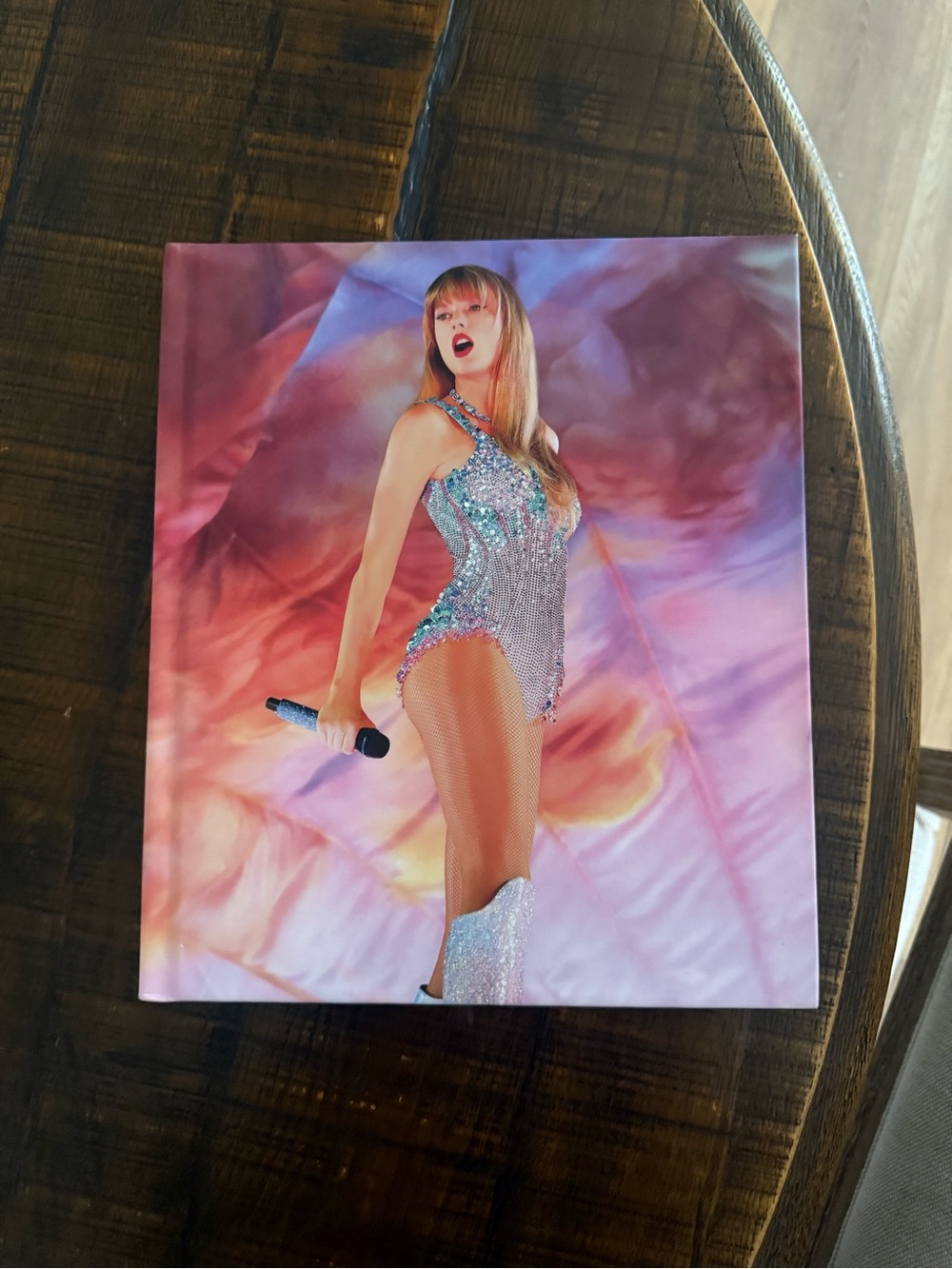 Eras Tour Taylor Swift Pink, Purple and Blue Concert Image Coffee Table Book